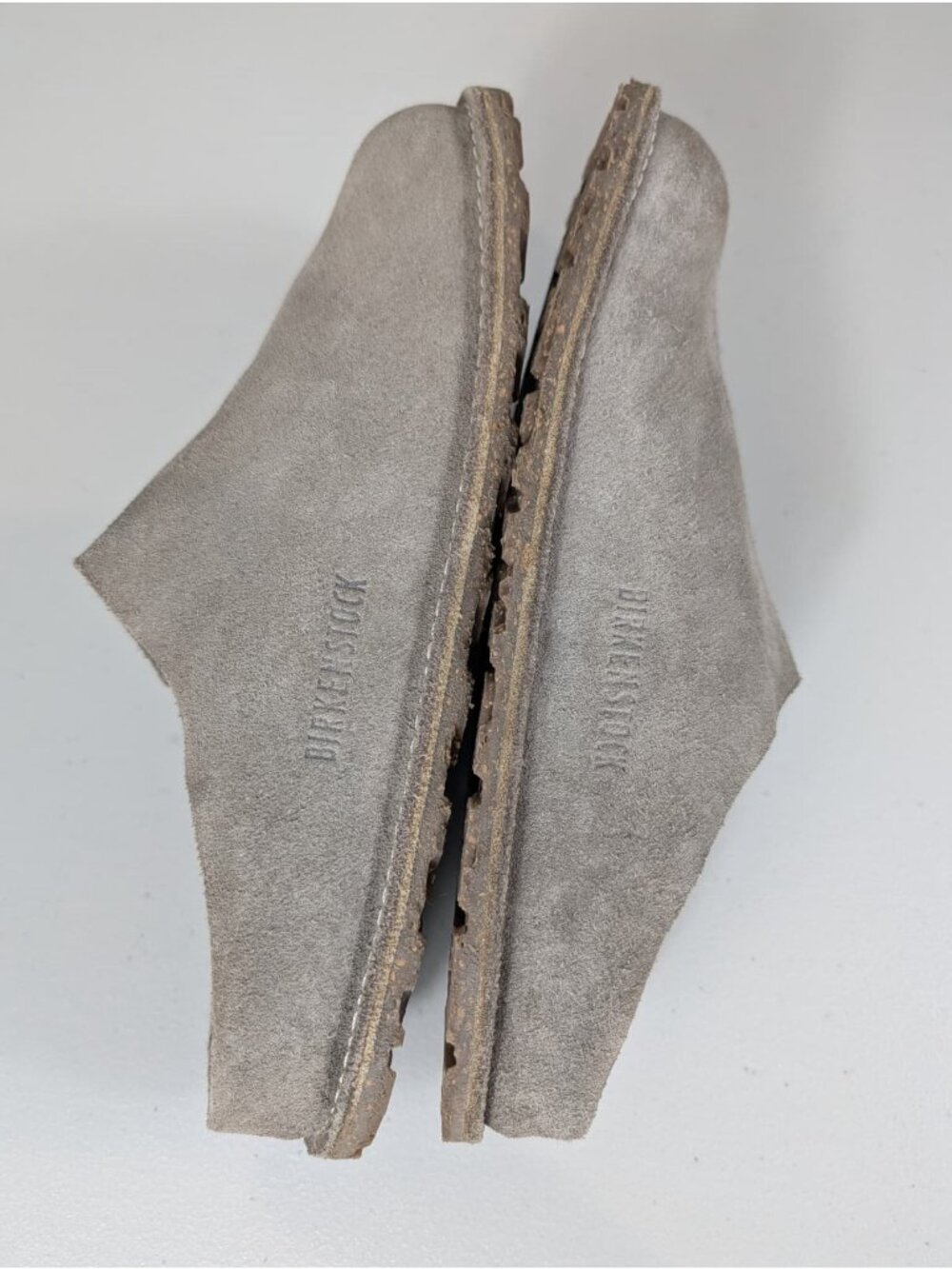 Birkenstock Zermatt Premium suede clogs in gray women's size 6-7.5 - Picture 8 of 12